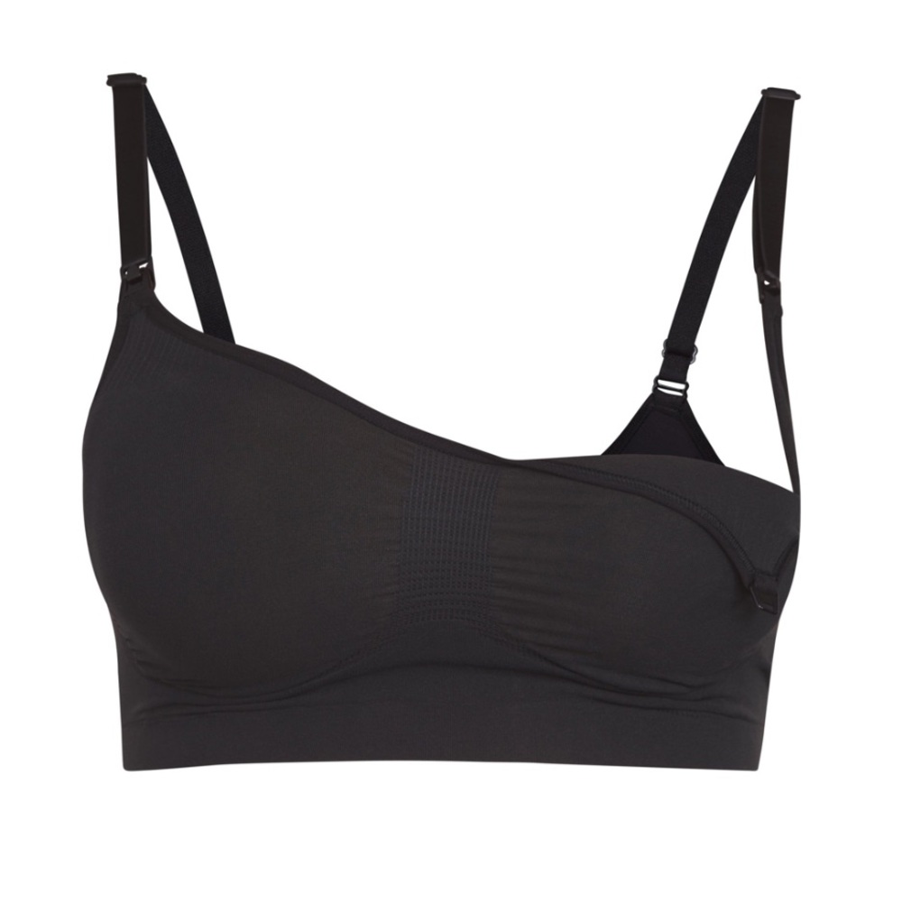 SKIMS Black Asymmetrical Bra